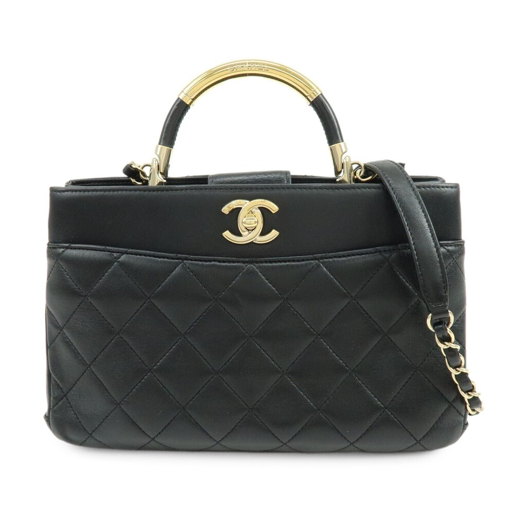 Chanel Filigree Turn-Lock Quilted Lambskin Medium